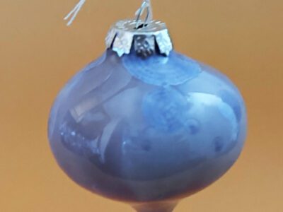 Violet drop Christmas tree ornament