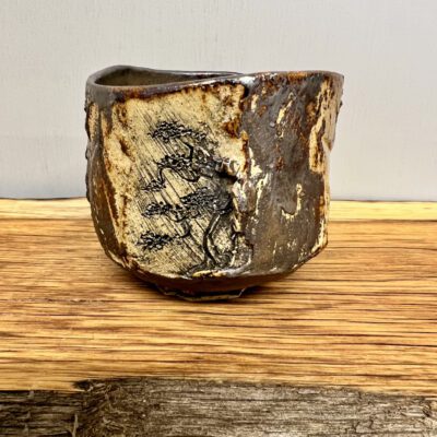 Tree Chawan By Sonya Wilkins Ceramics (tree detail)